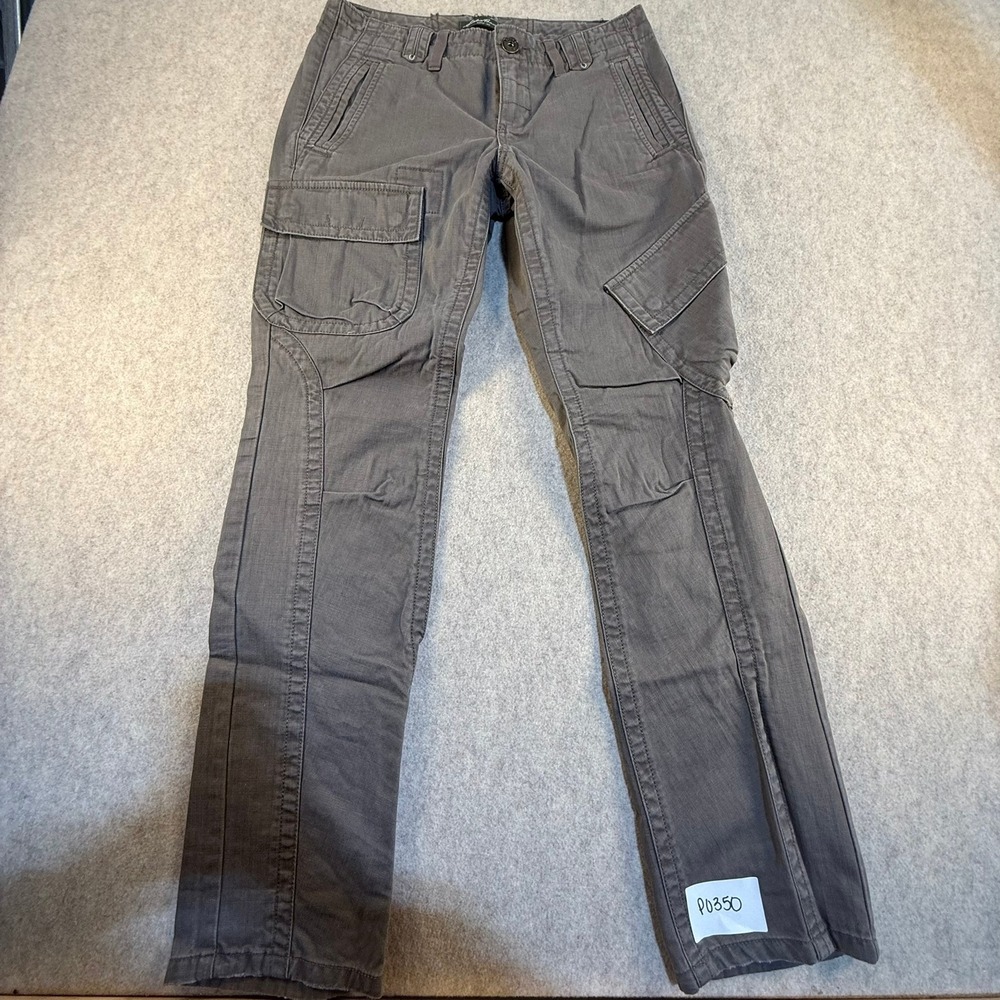 Eddie Bauer Womens Gray Cargo Pants Size 4 Straight Leg Utility Outdoor P0350